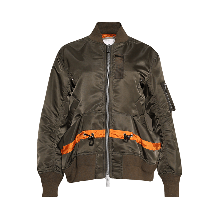 Sacai Nylon Twill Blouson 'Dark Khaki'