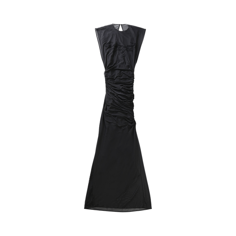 Jean Paul Gaultier Flocked Tattoo Ruban Dress 'Black'