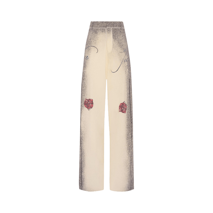 Jean Paul Gaultier The Tattoo Tailored Pant 'Ecru/Black/Red'