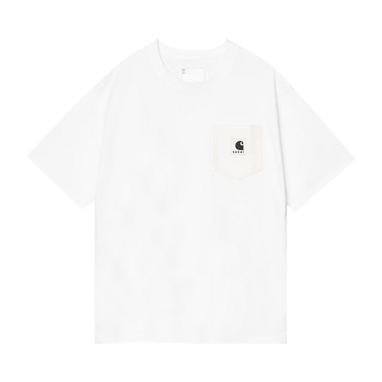 Sacai x Carhartt WIP Cotton Jersey T-Shirt 'White'