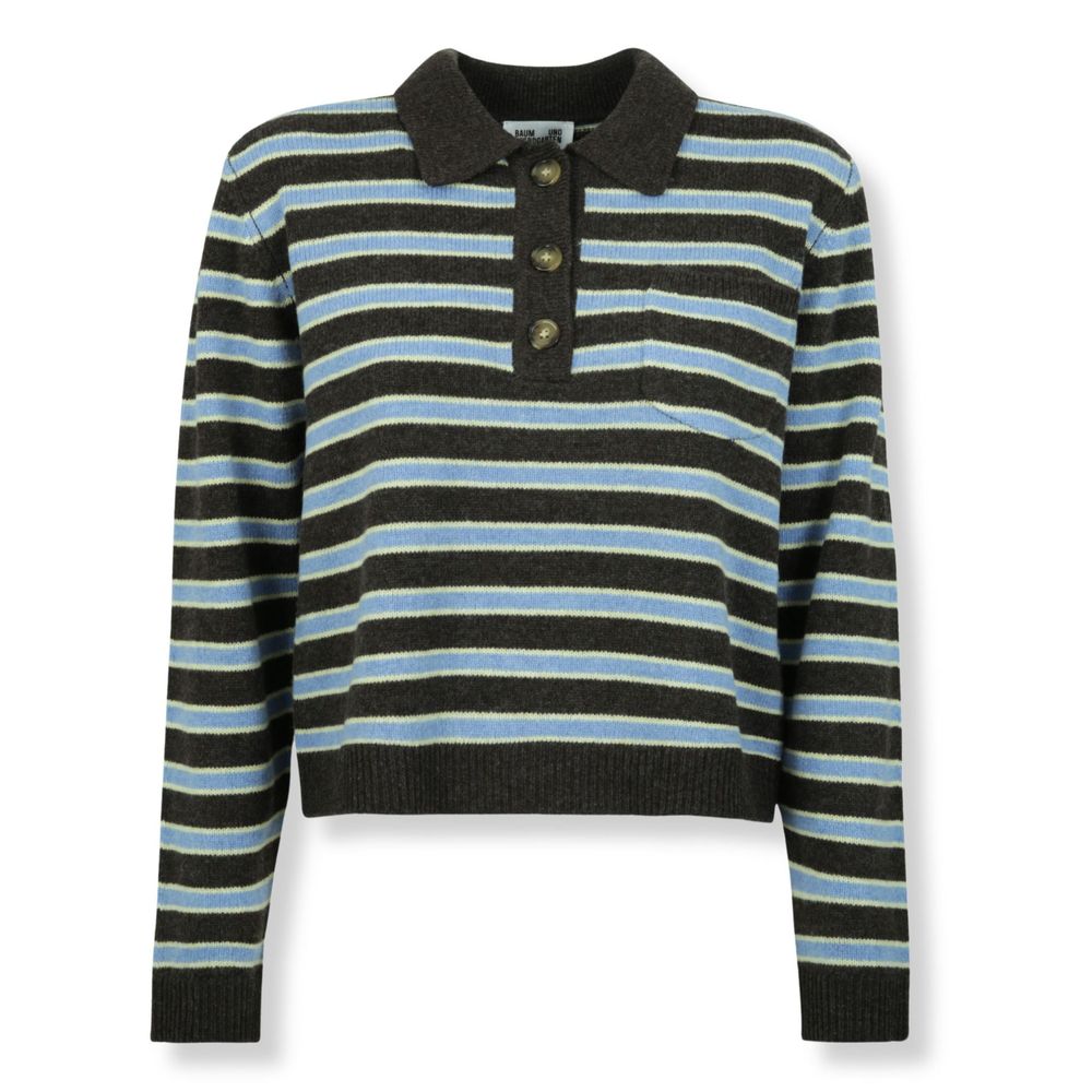 Baum Und Pferdgarten Cori Striped Polo Knitted Top