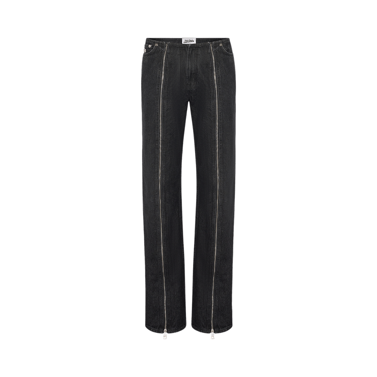 Jean Paul Gaultier Denim Front Zipped Trouser 'Black'