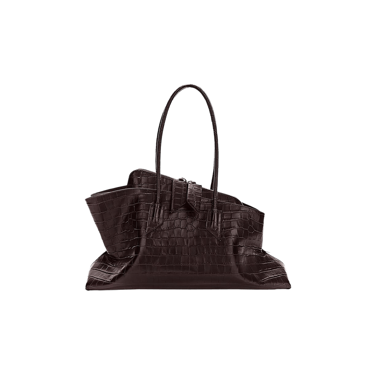 The Attico La Passeggiata Top Handle Bag 'Coffee'