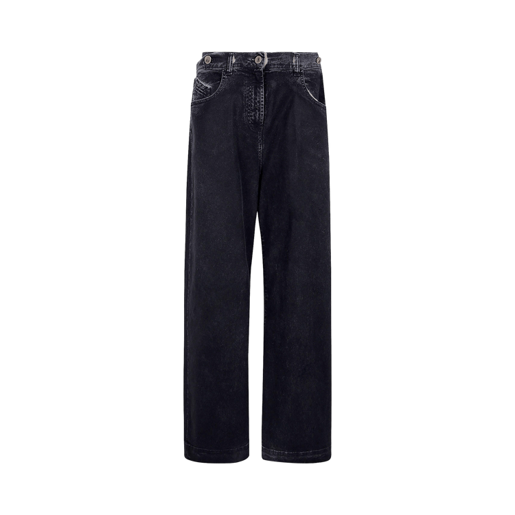 The Attico Wide Leg Jeans 'Navy Blue'