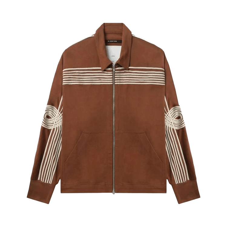Song for the Mute Applique Track Jacket 'Brown'