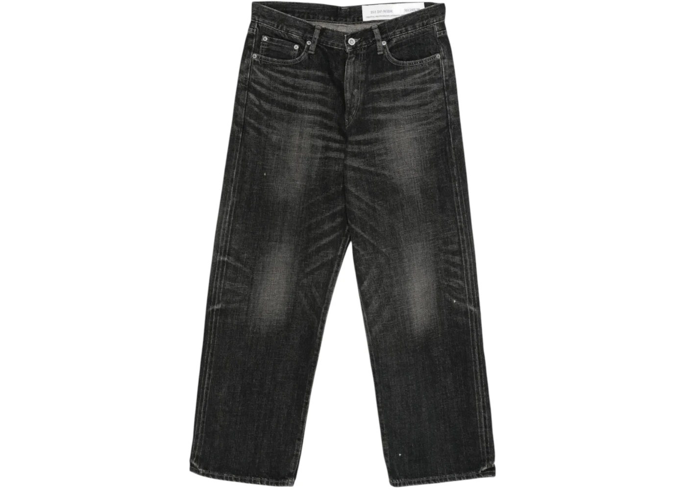 Neighborhood Washed Denim DP Wide Pant Black