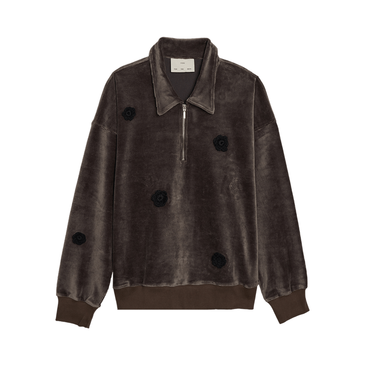 Song for the Mute Daisy Quarter Zip Jumper 'Charcoal'