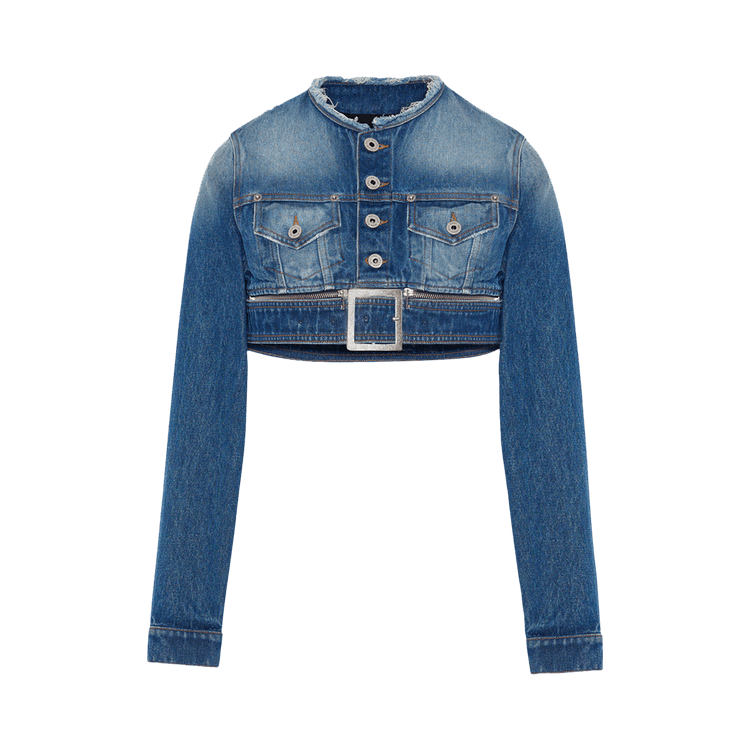 Jean Paul Gaultier Super Cropped Jacket 'Vintage Blue'