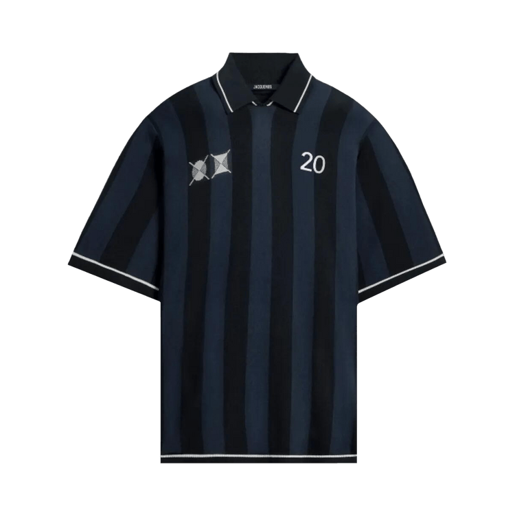 Jacquemus Jacquard Polo Shirt 'Dark Navy'