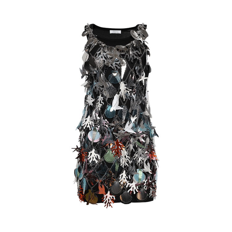 Rabanne Robe Short Dress 'Silver'