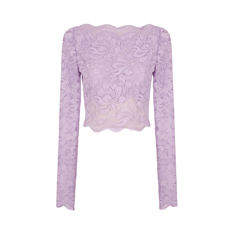 Rabanne Lace Crop Top 'French Lavander'