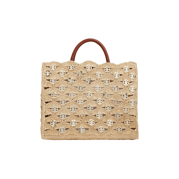 Rabanne Sac A Main Disc-Link Tote Bag 'Natural/Light Gold'