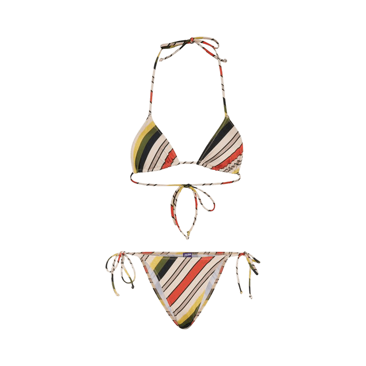 Jean Paul Gaultier Bikini Set Printed "Retro Stripe" 'Multicolor'