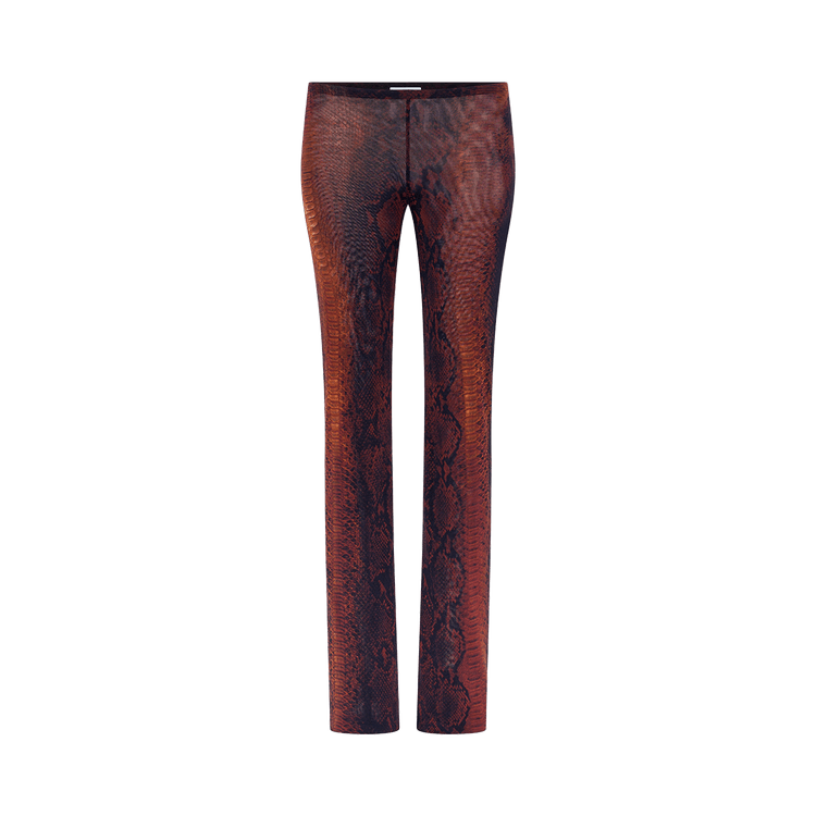 Jean Paul Gaultier Mesh Trouser Printed "Python" 'Brown/Black'