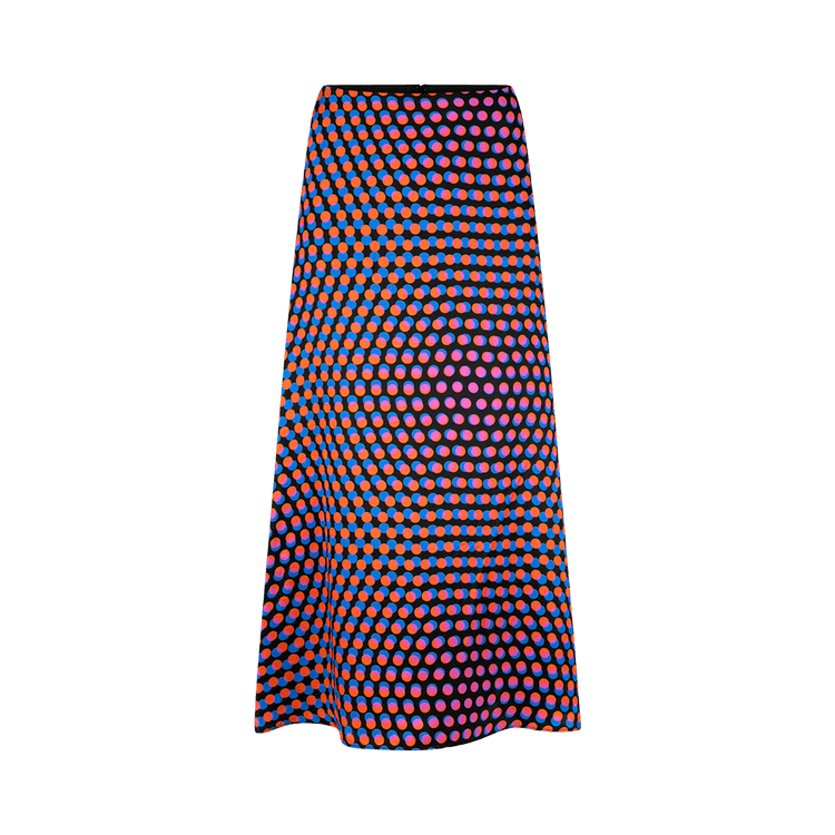 Dries Van Noten Optical Layered Polka Dot Skirt 'Black'