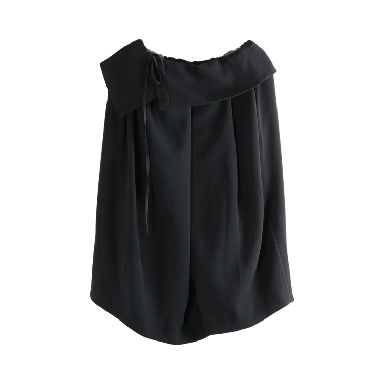 Dries Van Noten Heavyweight Polyester Crepe Skirt 'Black'