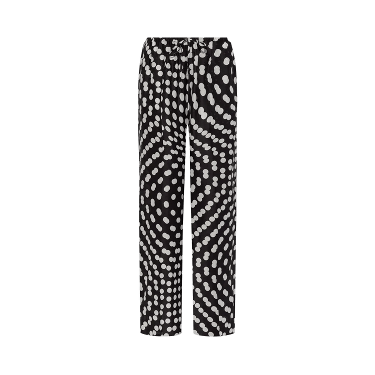 Dries Van Noten Twisted Polka Dot Print Pants 'Black'