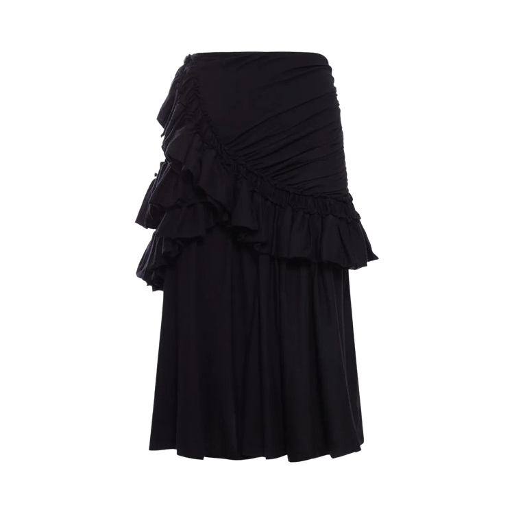 Dries Van Noten Extra Light Jersey Skirt 'Black'