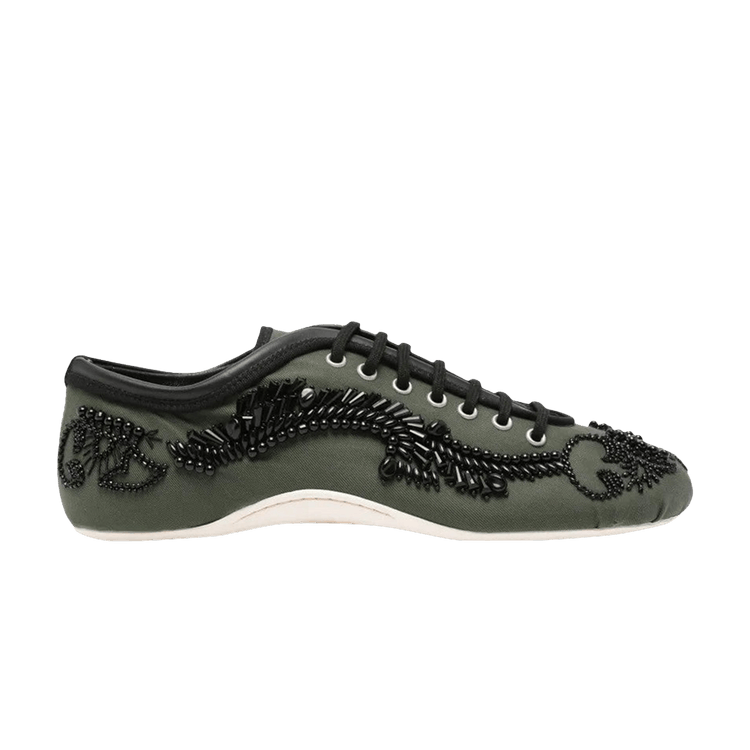 Dries Van Noten Wmns Twill Microsand Cotton Shoe 'Bottle'