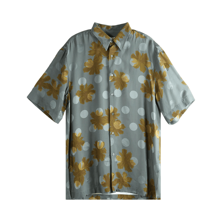 Dries Van Noten Sparse Flower Print Shirt 'Grey'