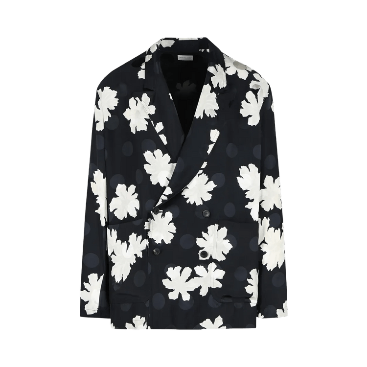 Dries Van Noten Sparse Flower Print Shirt 'Black'