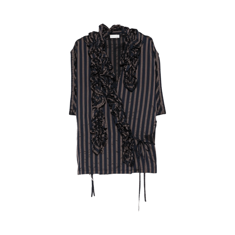 Dries Van Noten Clematis Bis Shirt 'Navy'