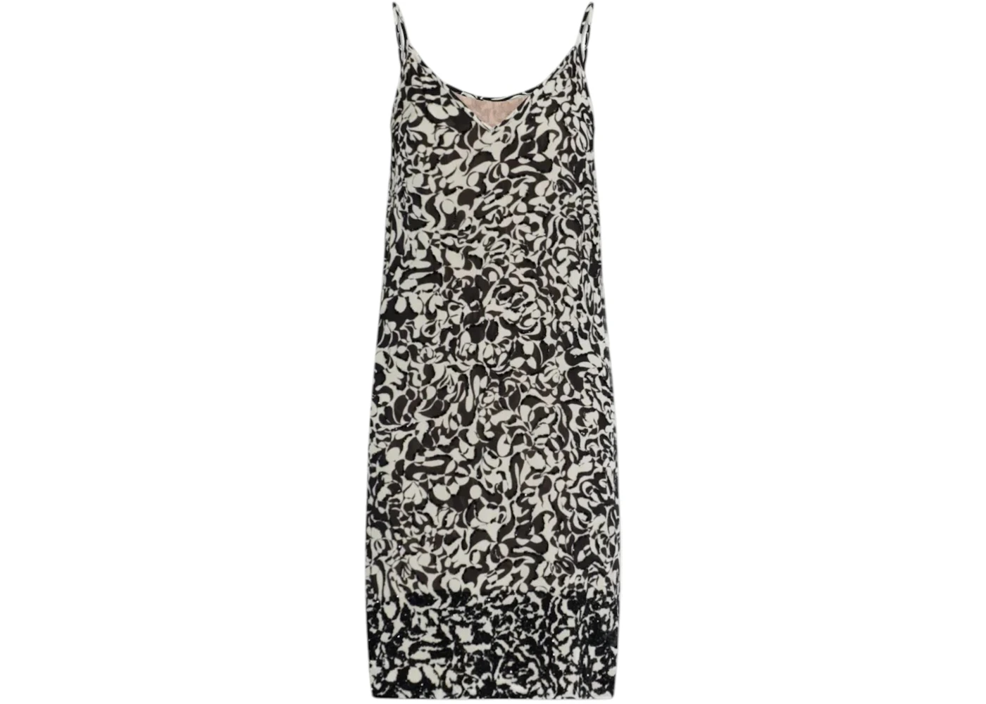 Dries Van Noten Women's Dotted Squiggle Print Denya Embellished Dress Black