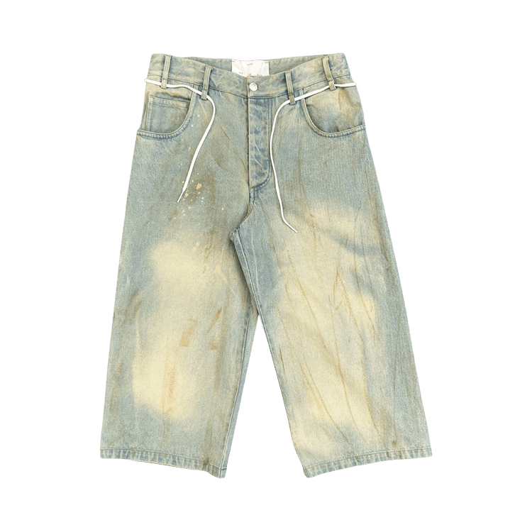 Song for the Mute Long Shorts 'Light Blue Dirt Fade Out'