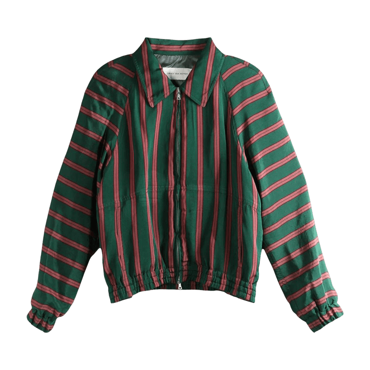 Dries Van Noten Fluid Striped Jacket 'Bottle'