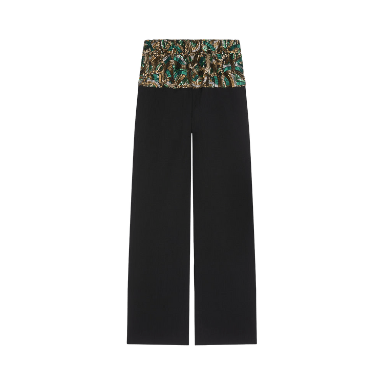 Dries Van Noten Virgin Wool Pants 'Black'