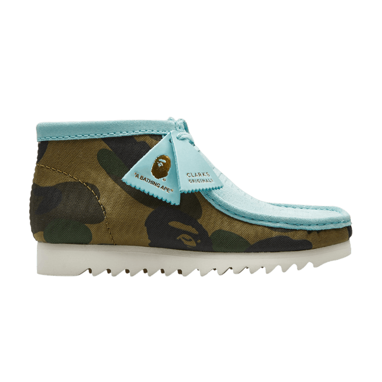A Bathing Ape x Clarks Wallabee 'Light Blue Camo'