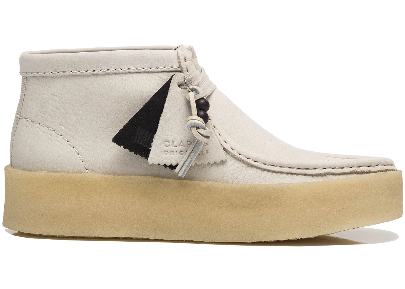 Clarks Originals Wallabee Cup Boot White Nubuck (Women's)