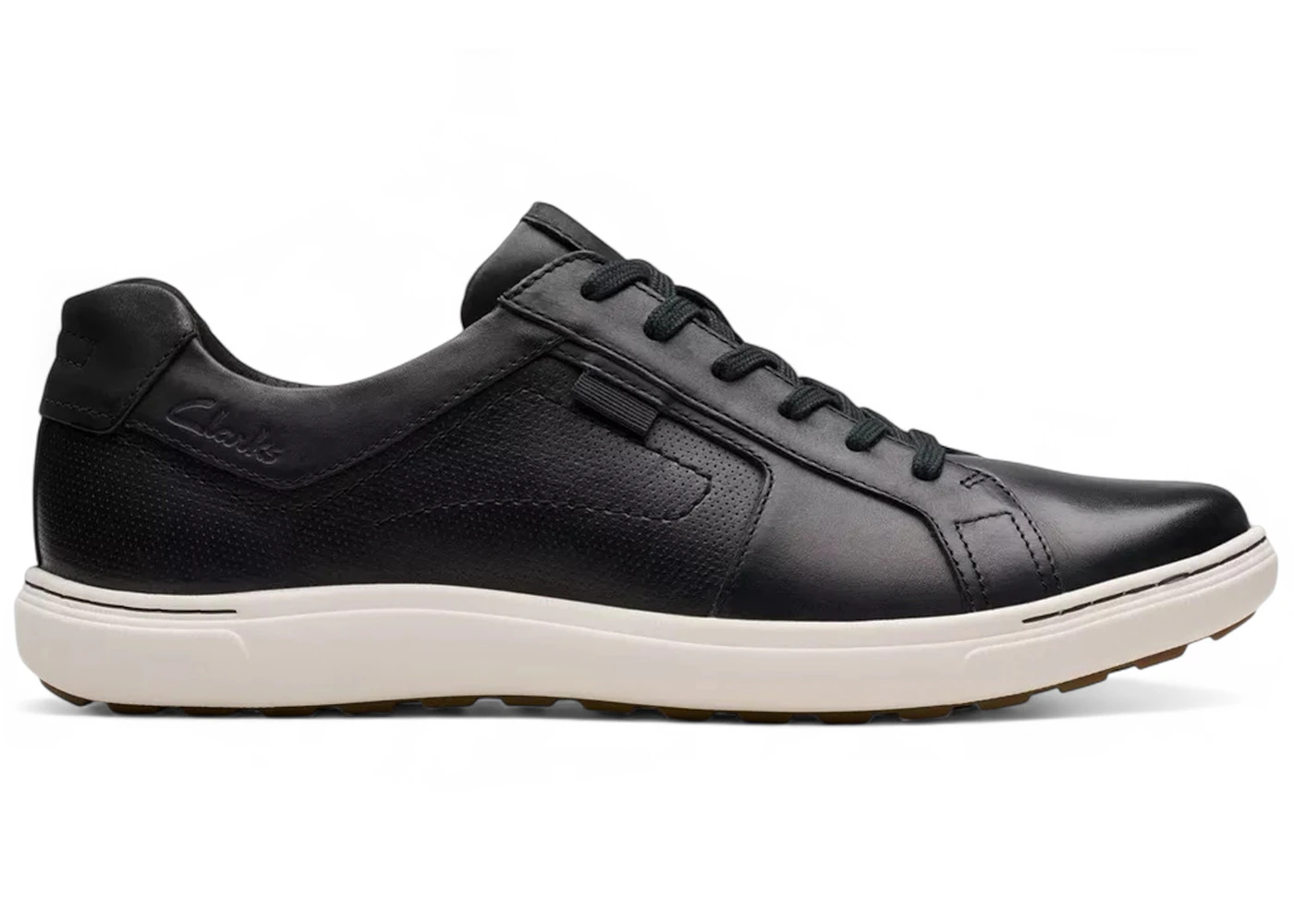 Clarks Mapstone Lace Black Leather