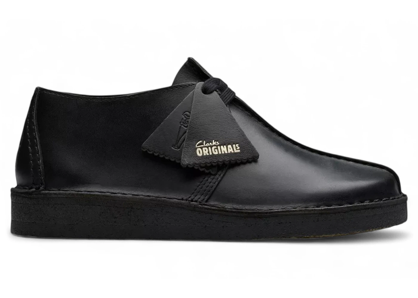 Clarks Originals Desert Trek Black Smooth Leather (Women's)