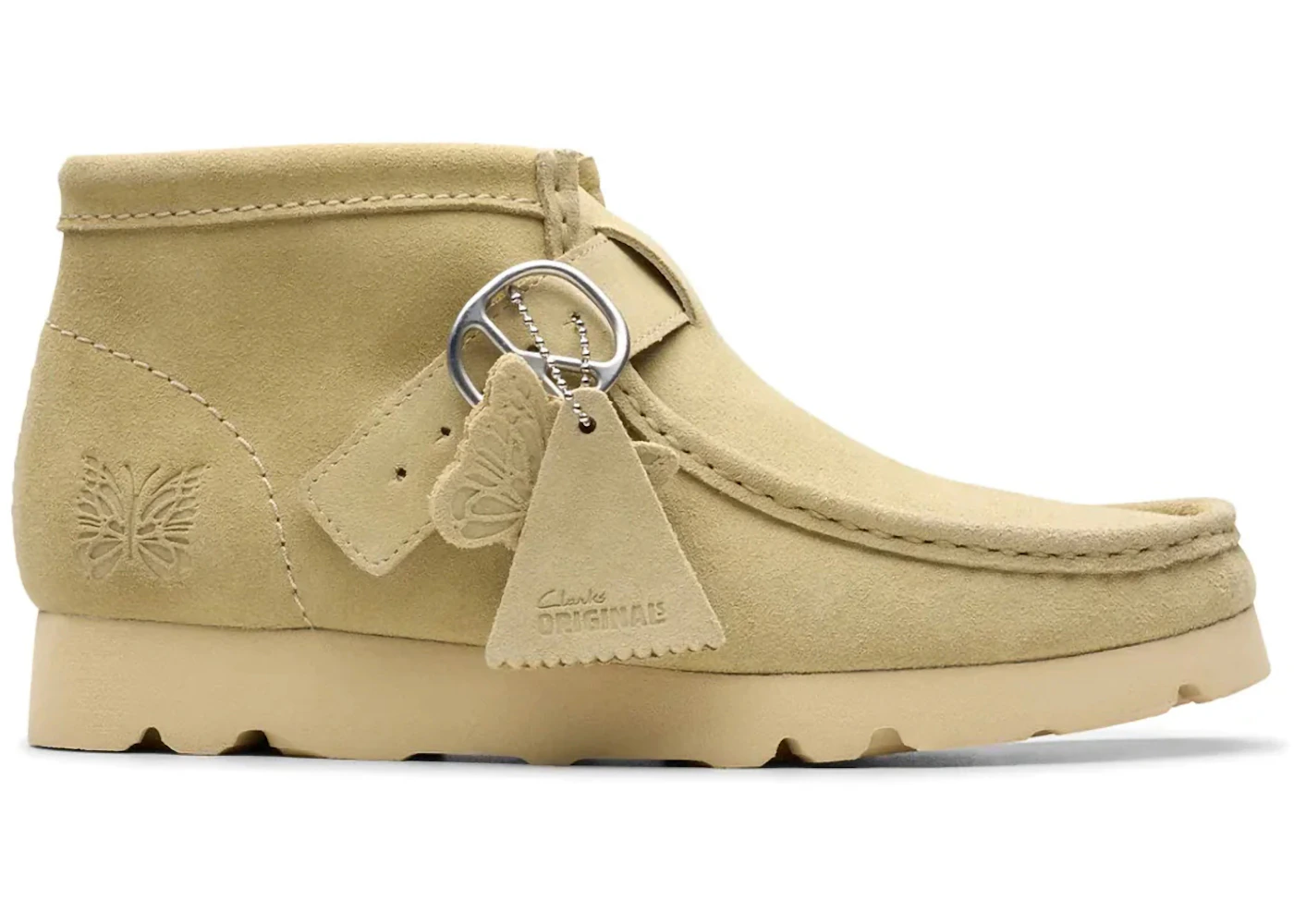 Clarks Originals Wallabee Strap Boot Needles Maple Suede