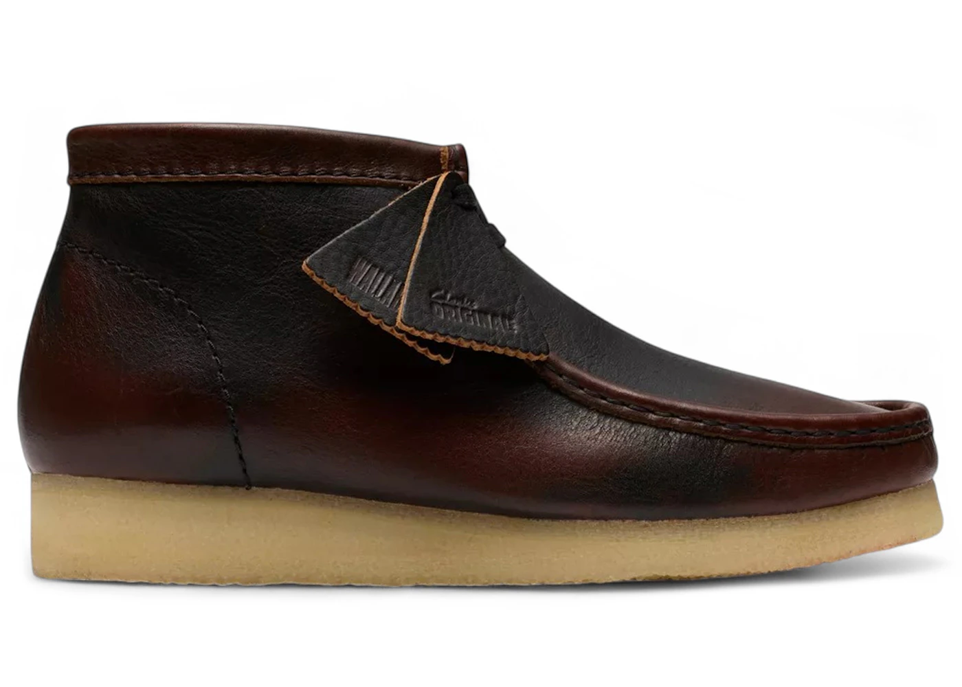 Clarks Originals Wallabee Boot Dark Tan Combination Leather