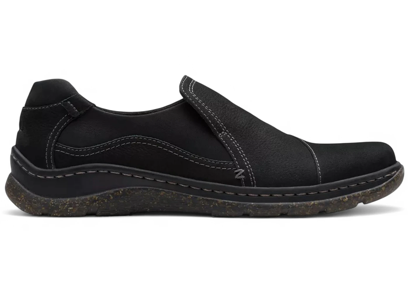 Clarks Orlene Slip Black Leather (Women's)