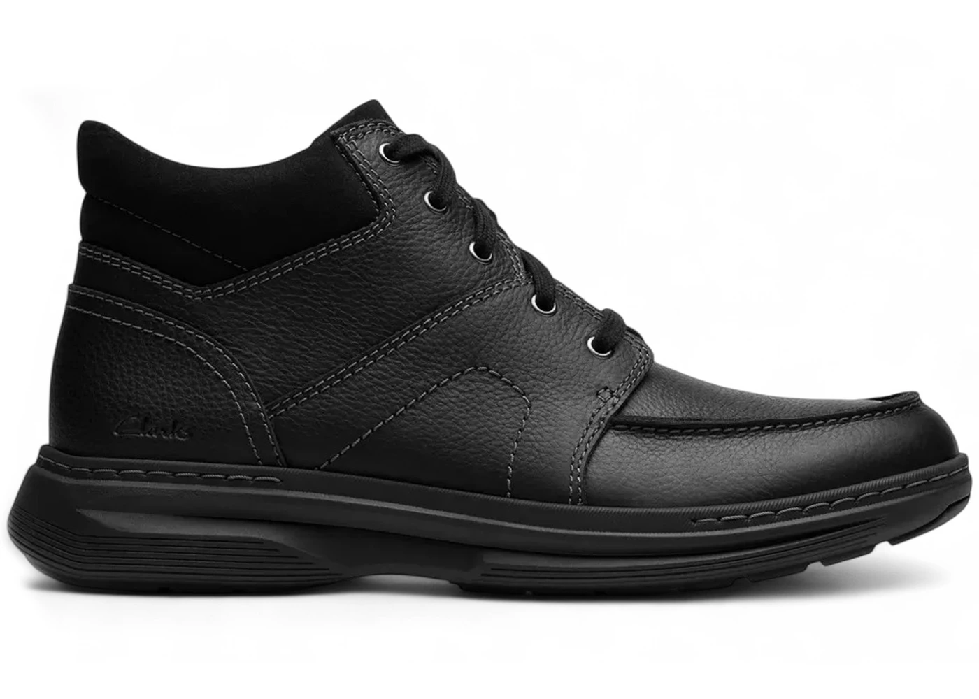 Clarks Craftwell Mid Black Tumbled