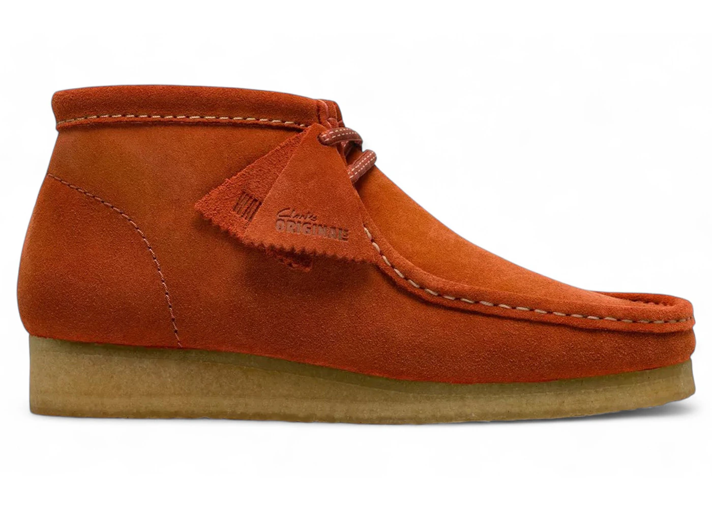 Clarks Originals Wallabee Boot Orange Suede