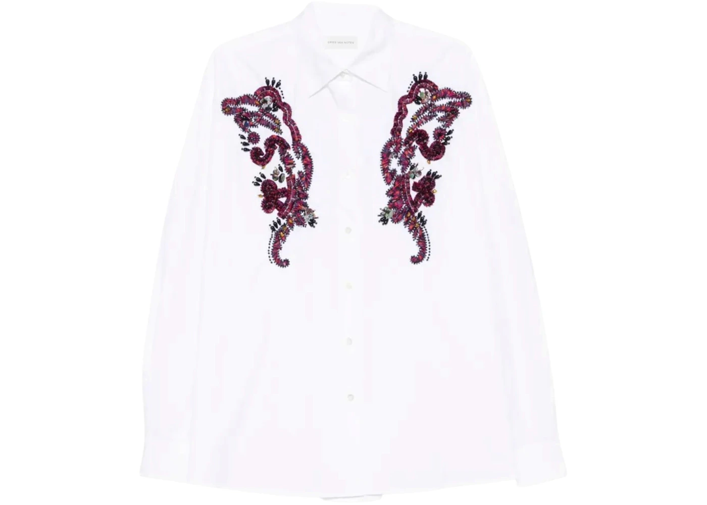 Dries Van Noten Women's Print Shirt White