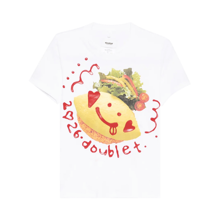 Doublet Ketchup Message Omurice T-Shirt 'White'