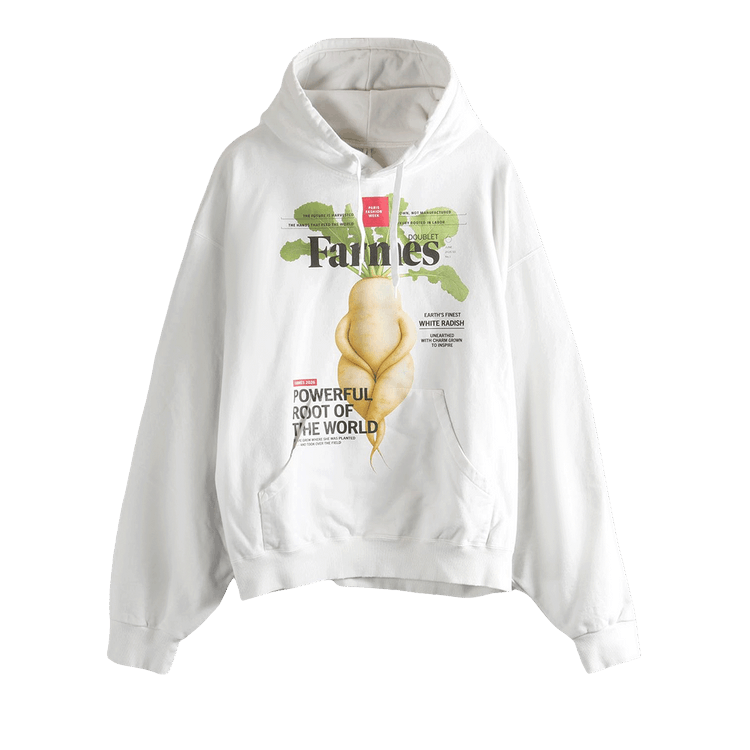 Doublet Farmes Magazine Cover Hoodie 'White'