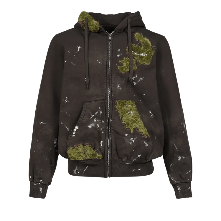 Doublet Moss Grown Embroidery Hoodie 'Brown'