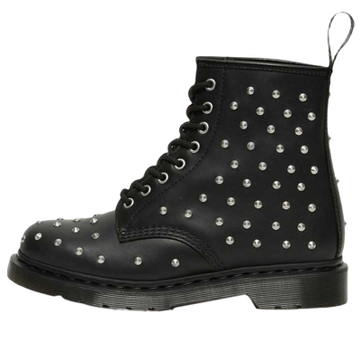 Dr. Martens 1460 Stud Wanama Leather Lace Up Boots 'Black'