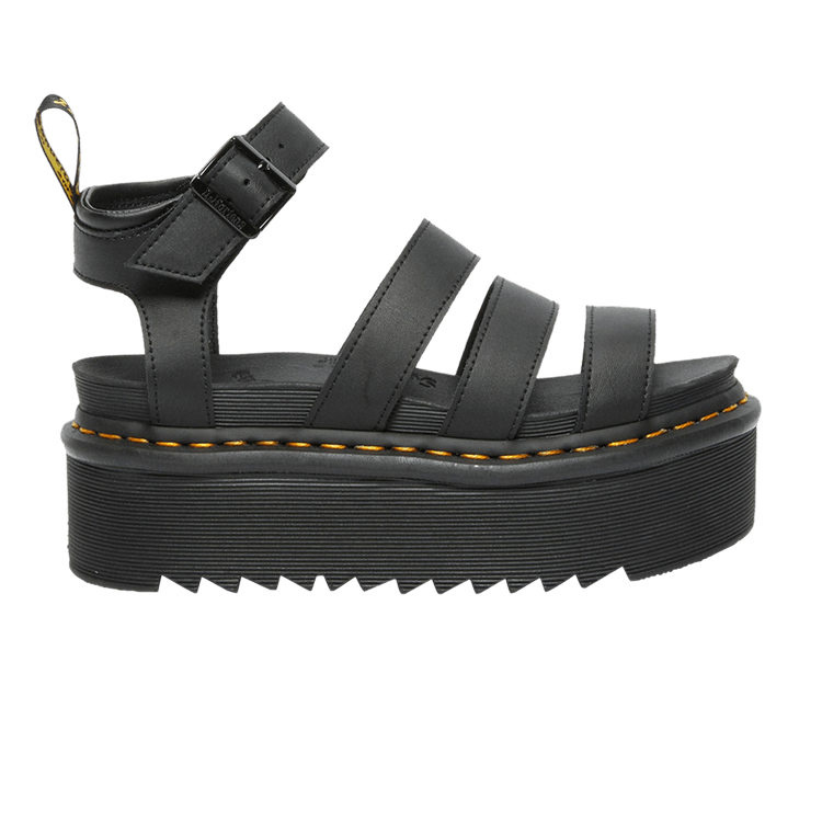 Dr. Martens Wmns Blaire Hydro Leather Platform Strap Sandal 'Black'