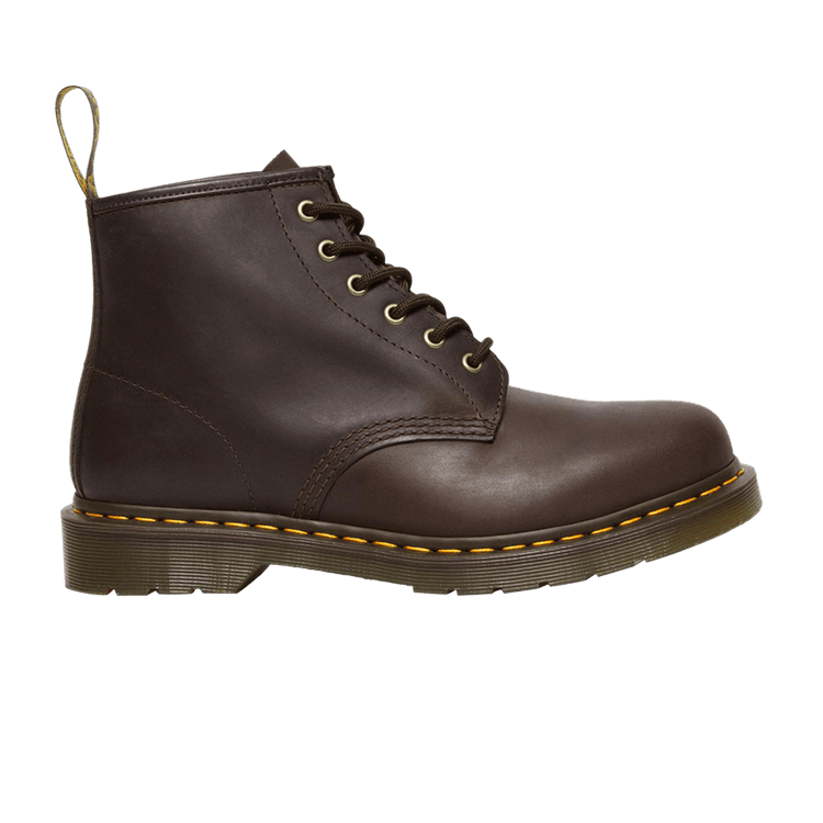 Dr. Martens 101 Crazy Horse Leather Ankle Boot 'Dark Brown'