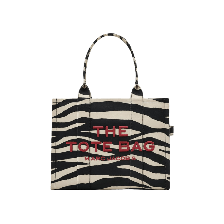 Marc Jacobs Zebra Canvas Large Tote Bag 'Black/White'