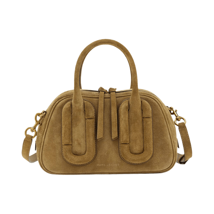 Marc Jacobs Suede Babe Bauletto Bag 'Hazelnut'