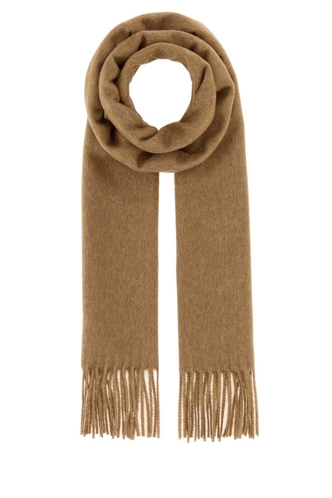 Prada Fringed Logo Scarf