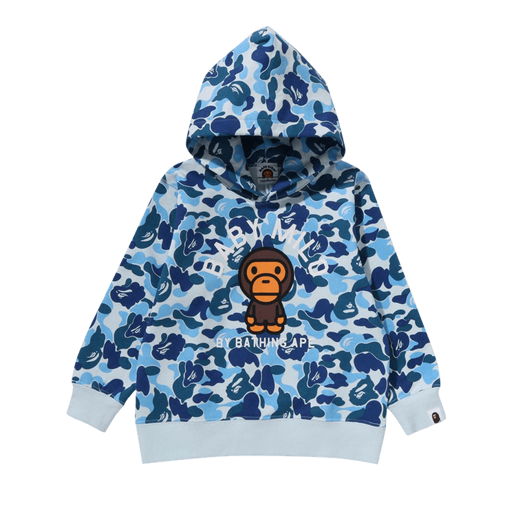 BAPE Kids ABC Camo Baby Milo Pullover Hoodie 'Blue'